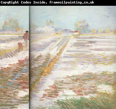 Vincent Van Gogh Landscape with Snow (nn04)
